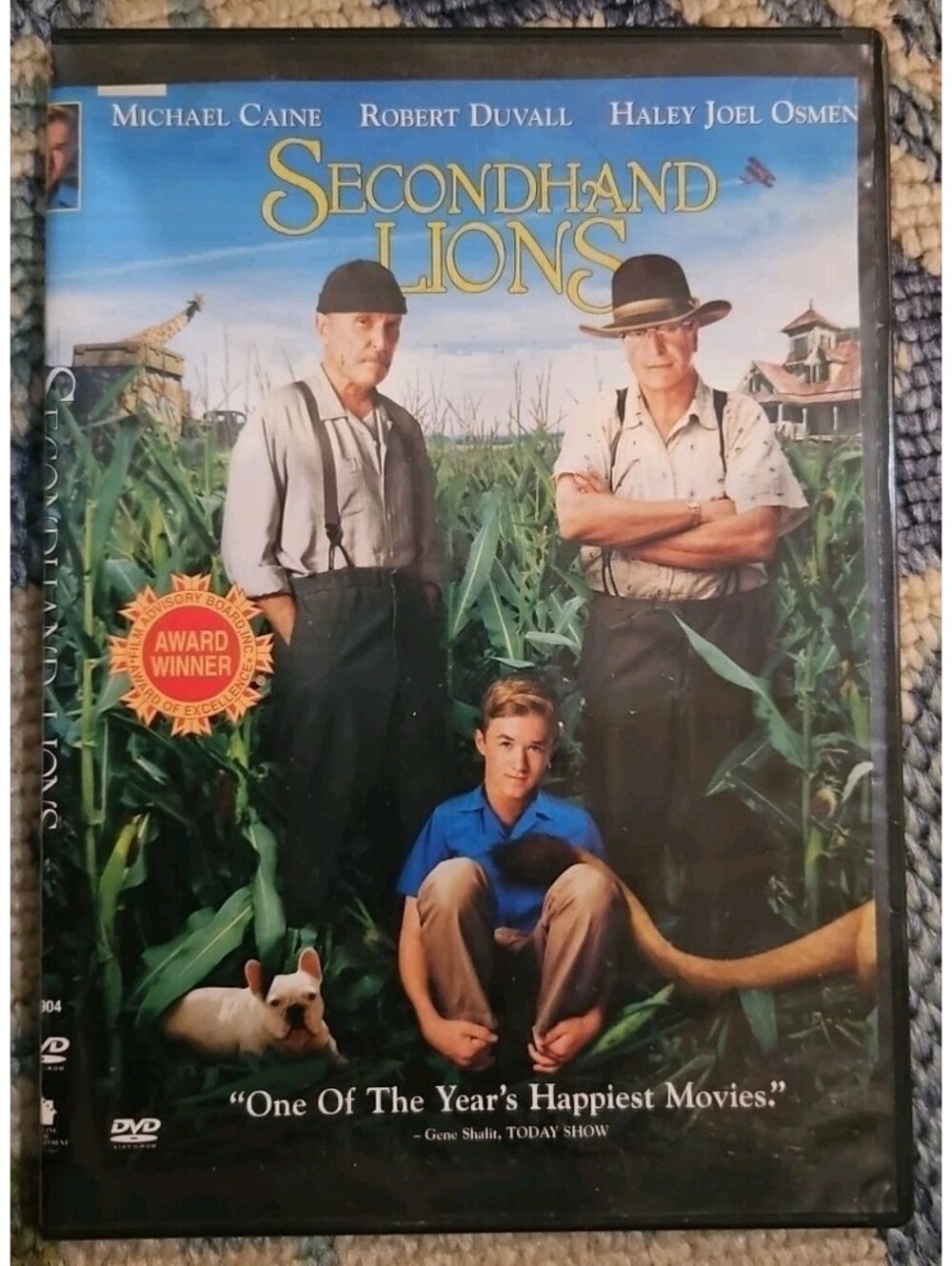 Secondhand Lions (DVD, 2003) Slim Case. Tested. Artwork Cropped